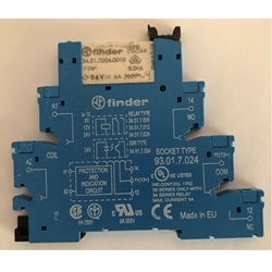 POWER RELAY, SPDT, Contact 250Vac, 6A, 24Vdc coil